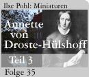 Foto: Miniatur über Annette von Droste-Hülshof